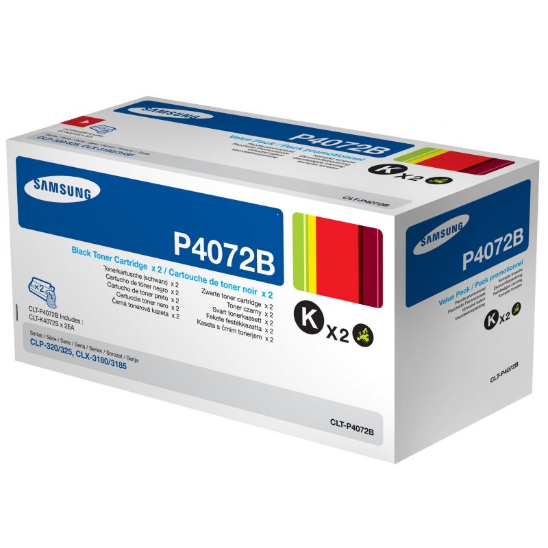 Toner Samsung CLT-P4072B Dual Pack Black 3K Pgs (CLT-P4072B)