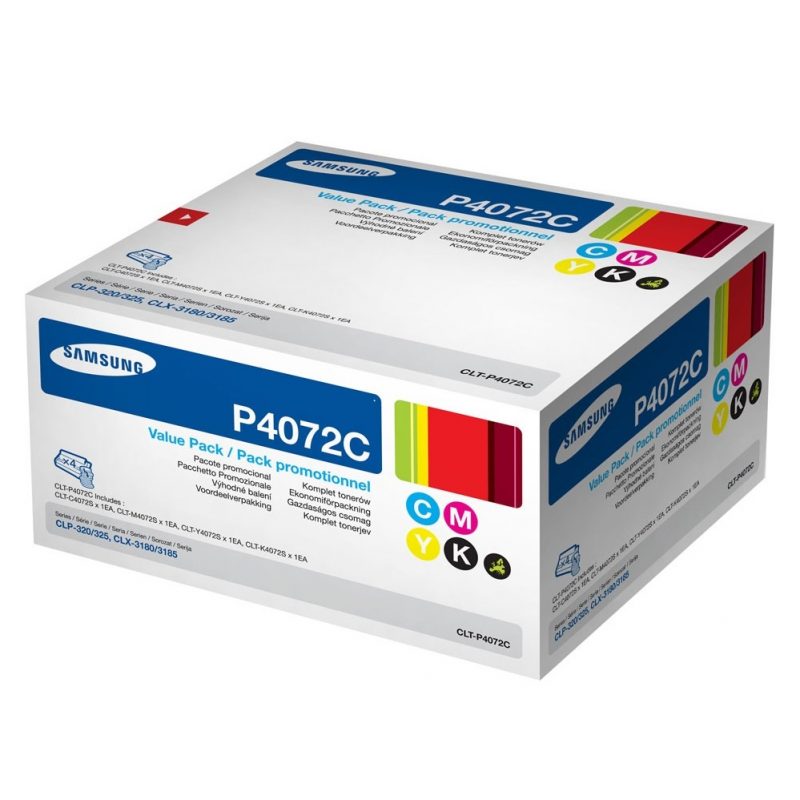 Toner Samsung CLT-P4072C Value Pack B/C/M/Y 4.5K Pgs (CLT-P4072C)