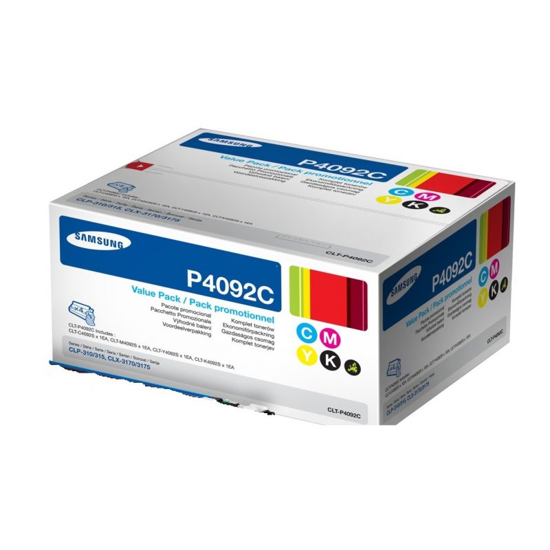 Toner Samsung CLT-P4092C Value Pack B/C/M/Y 4.5K Pgs (CLT-P4092C)