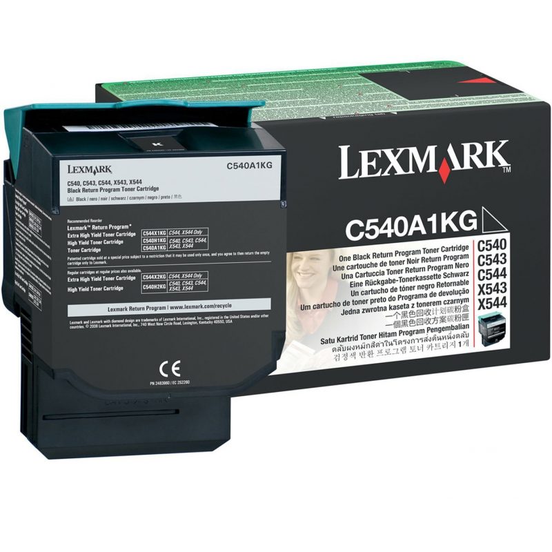 Toner Lexmark C540A1KG Black 1K Pgs (C540A1K)