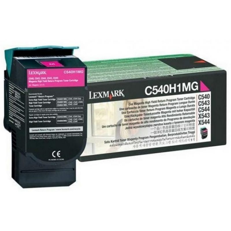 Toner Lexmark C540H1MG Magenta 2K Pgs (C540H1M)