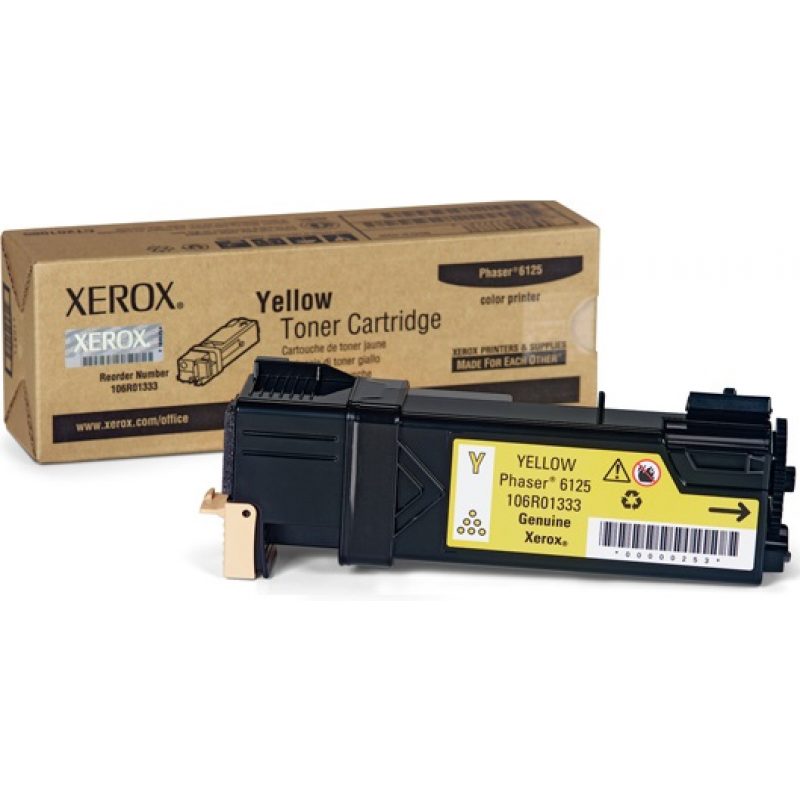 Toner Xerox Phaser 6125 Yellow 1K Pgs (106R01333)