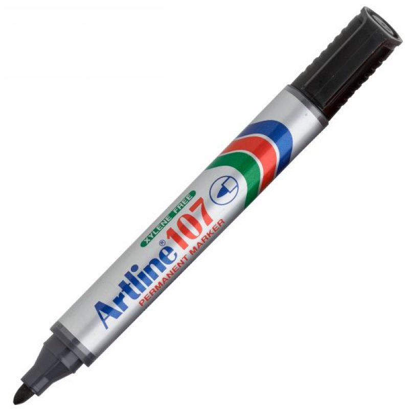 Artline 107 Μαρκαδόρος Ανεξίτηλος 1.5 mm Μαύρο