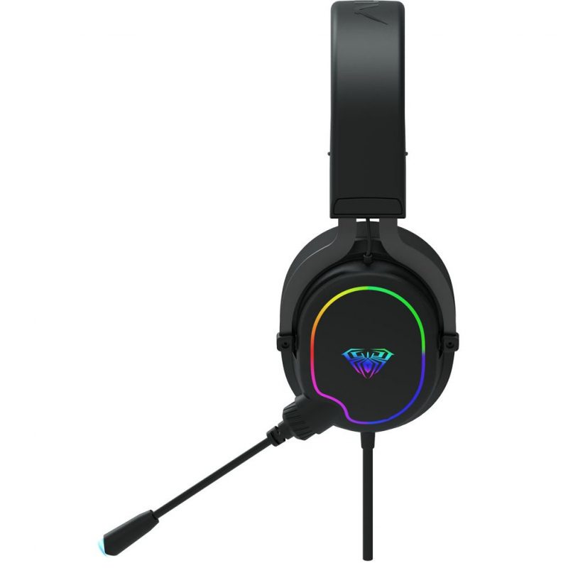 Gaming Headset Aula Wind F606 Rgb Usb Μαύρο - Image 4